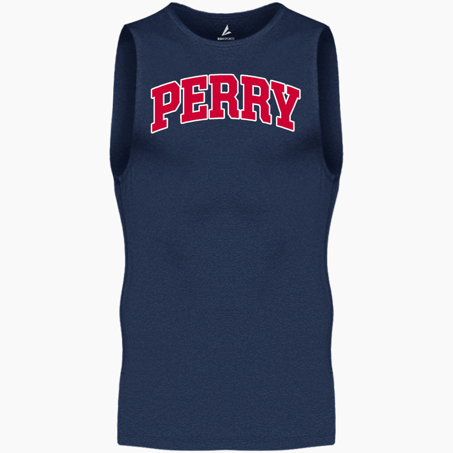 PERRY HIGH SCHOOL COMMODORES <span class="pdp-name-mascot">PERRY COMMODORES</span> BSN SPORTS Men's Sleeveless Compression Top