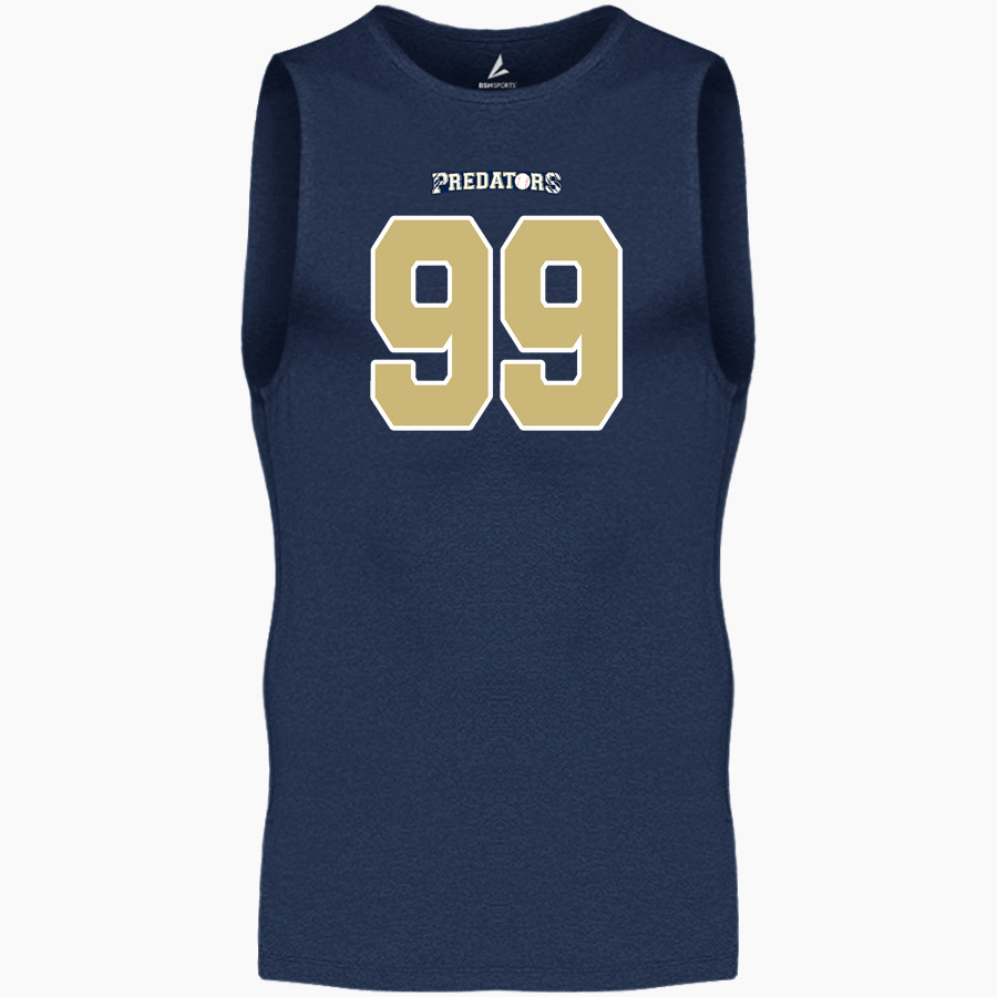 North Broward Predators Predators <span class="pdp-name-mascot">North Broward Predators Predators</span> BSN SPORTS Men's Sleeveless Compression Top