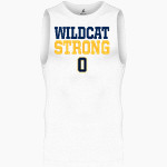 Oxford Wildcats BSN SPORTS Men's Sleeveless Compression Top Front Thumbnail