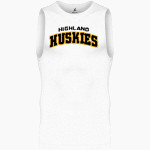 HIGHLAND HIGH SCHOOL HUSKIES BSN SPORTS Men's Sleeveless Compression Top Front Thumbnail