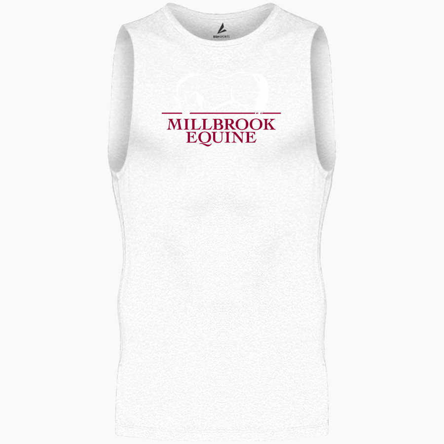 Millbrook Equine Veterinary Clinic Millbrook Equine Vet <span class="pdp-name-mascot">Millbrook Equine Veterinary Clinic</span> BSN SPORTS Men's Sleeveless Compression Top