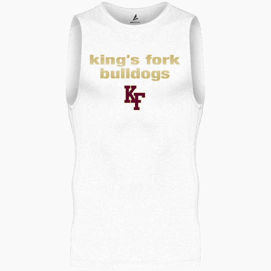 KING'S FORK HIGH SCHOOL BULLDOGS <span class="pdp-name-mascot">KINGS FORK BULLDOGS</span> BSN SPORTS Men's Sleeveless Compression Top