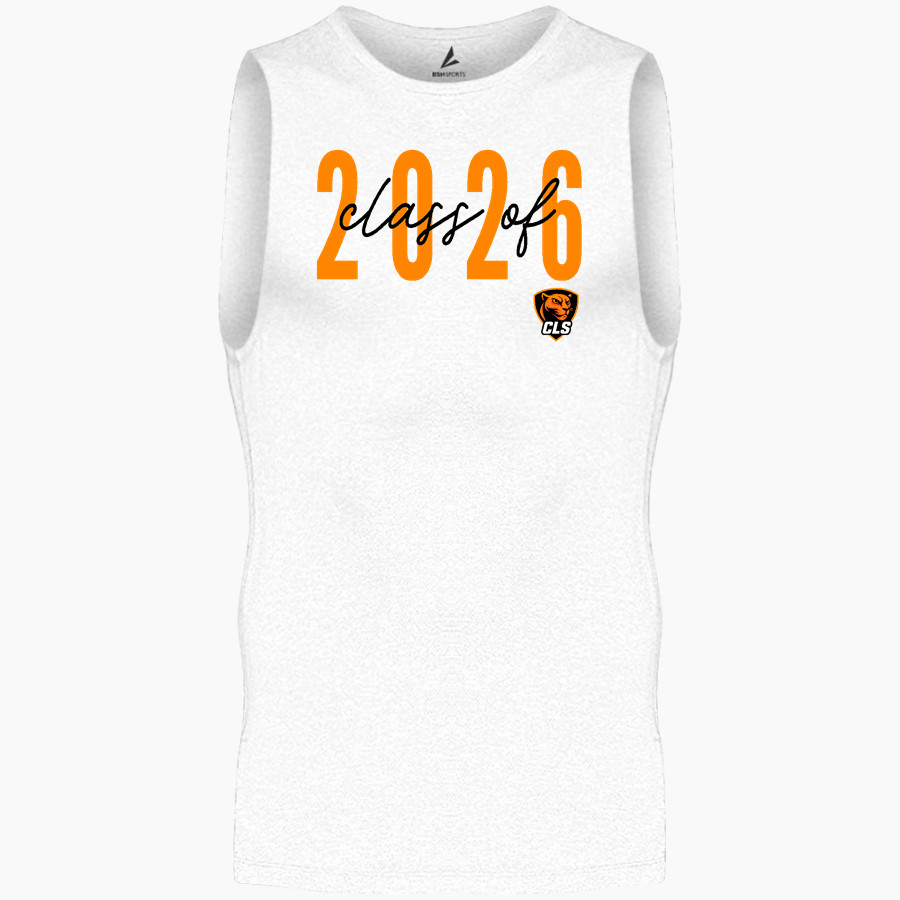CHRIST LUTHERAN Cougars <span class="pdp-name-mascot">CHRIST LUTHERAN DAY SCHOOL Cougars</span> BSN SPORTS Men's Sleeveless Compression Top