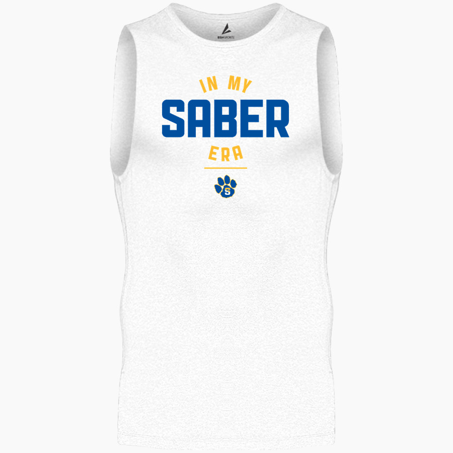 The Spence School Sabers BSN SPORTS Men's Sleeveless Compression Top