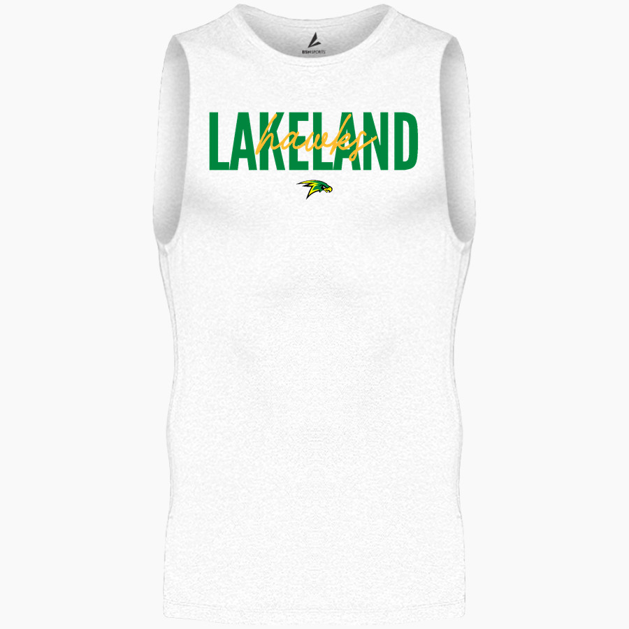 LAKELAND HIGH SCHOOL HAWKS <span class="pdp-name-mascot">LAKELAND HAWKS</span> BSN SPORTS Men's Sleeveless Compression Top