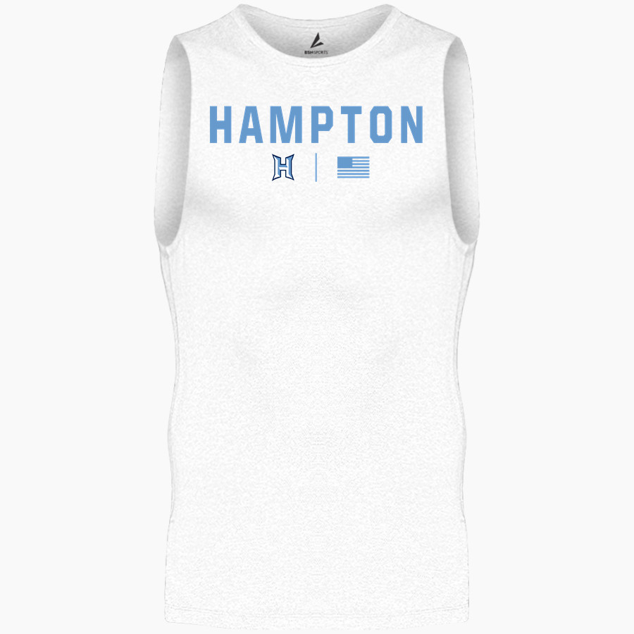 HAMPTON HIGH SCHOOL BULLDOGS <span class="pdp-name-mascot">HAMPTON BULLDOGS</span> BSN SPORTS Men's Sleeveless Compression Top