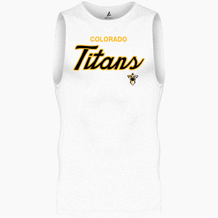 Colorado Titans The Official Online Store BSN SPORTS Men's Sleeveless Compression Top