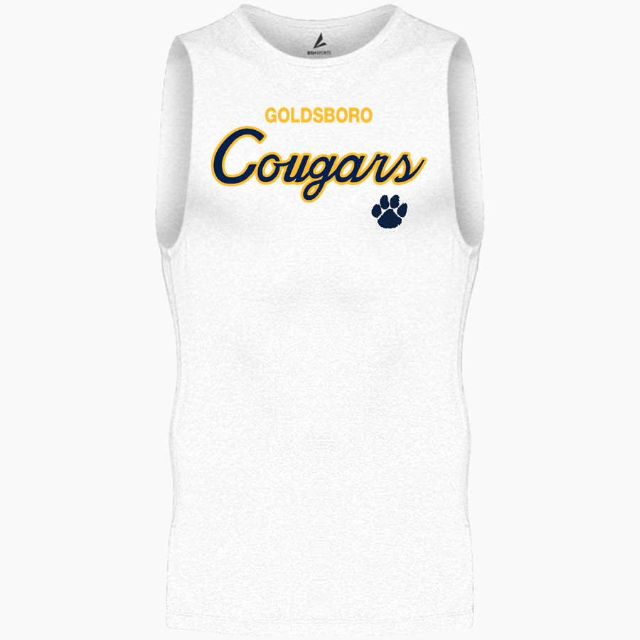 Goldsboro Cougars <span class="pdp-name-mascot">Goldsboro Cougars</span> BSN SPORTS Men's Sleeveless Compression Top