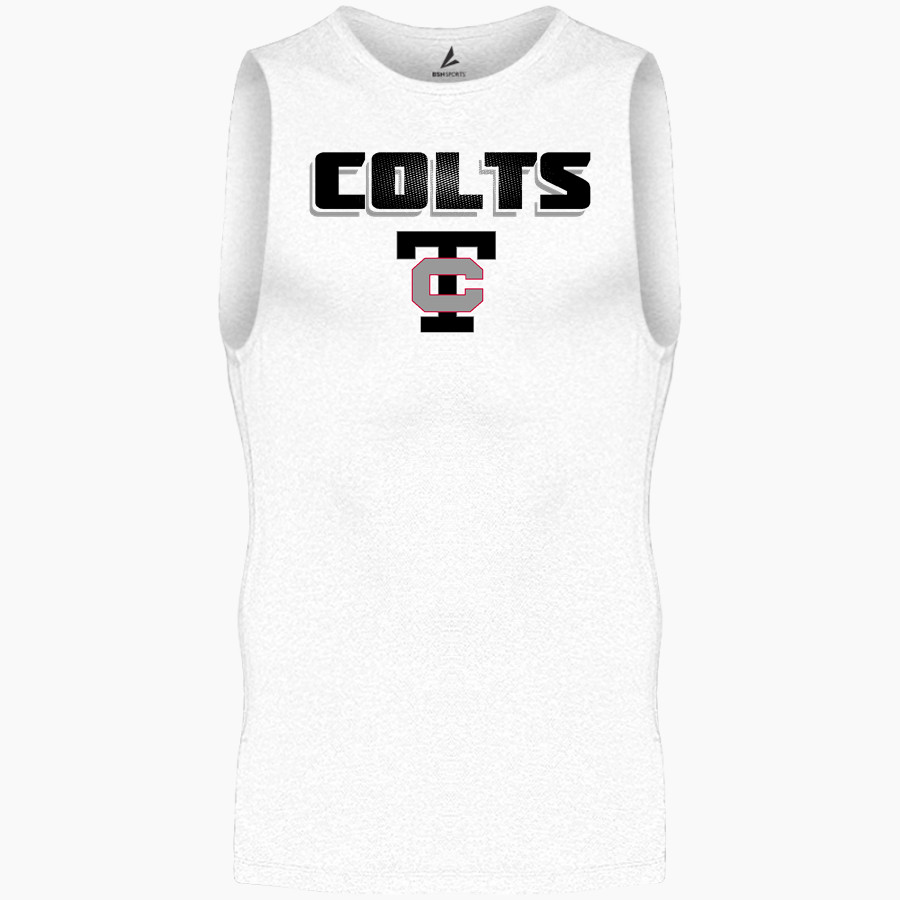 TROY HIGH SCHOOL COLTS BSN SPORTS Men's Sleeveless Compression Top