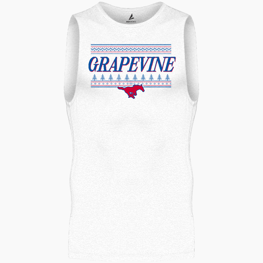 GRAPEVINE HIGH SCHOOL MUSTANGS BSN SPORTS Men's Sleeveless Compression Top