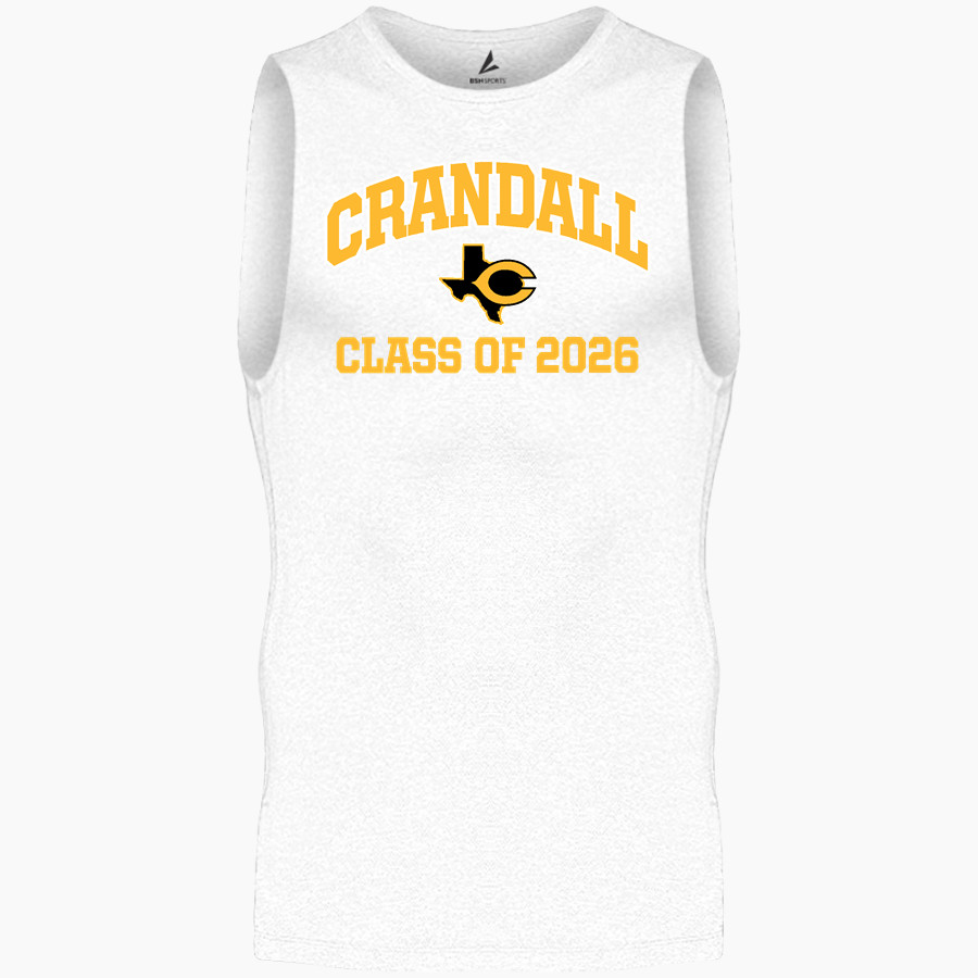 CRANDALL HIGH SCHOOL PIRATES BSN SPORTS Men's Sleeveless Compression Top