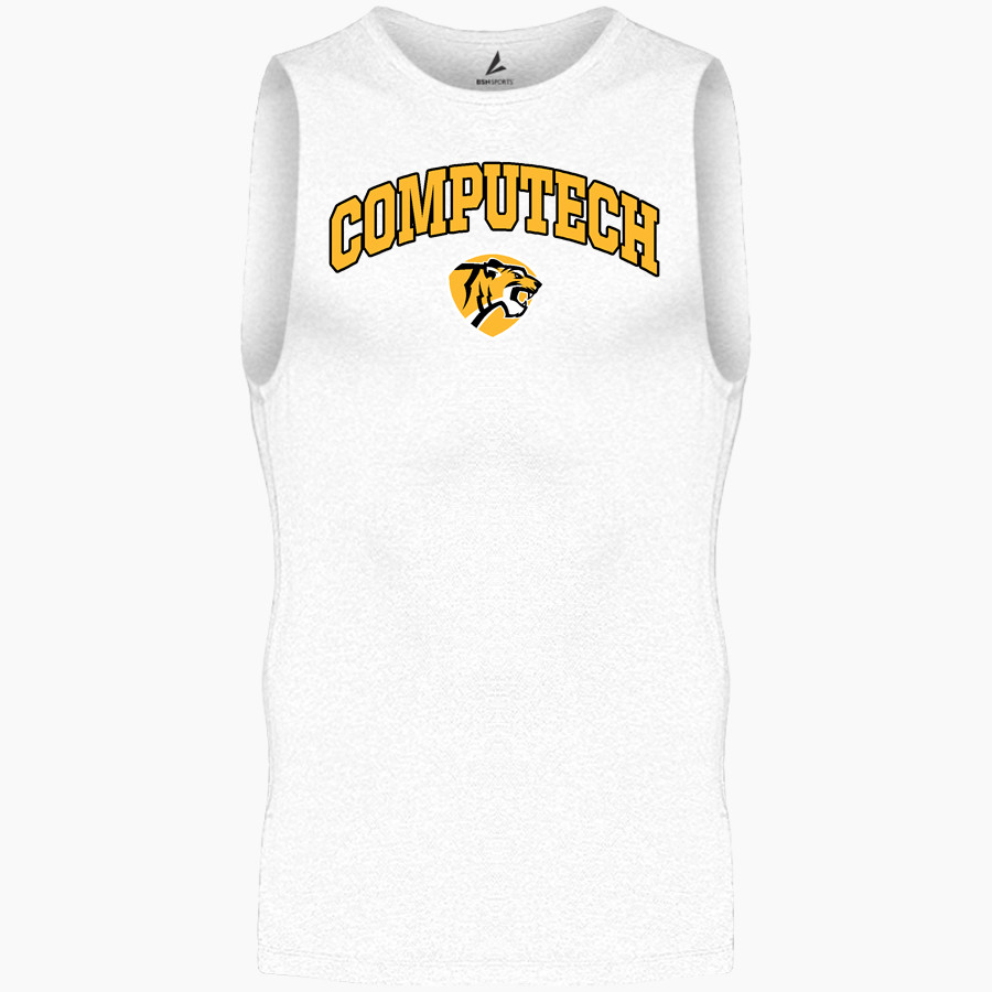 Computech Tigers <span class="pdp-name-mascot">Computech Middle School Tigers</span> BSN SPORTS Men's Sleeveless Compression Top