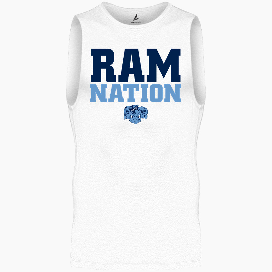 RAMONA HIGH SCHOOL RAMS BSN SPORTS Men's Sleeveless Compression Top