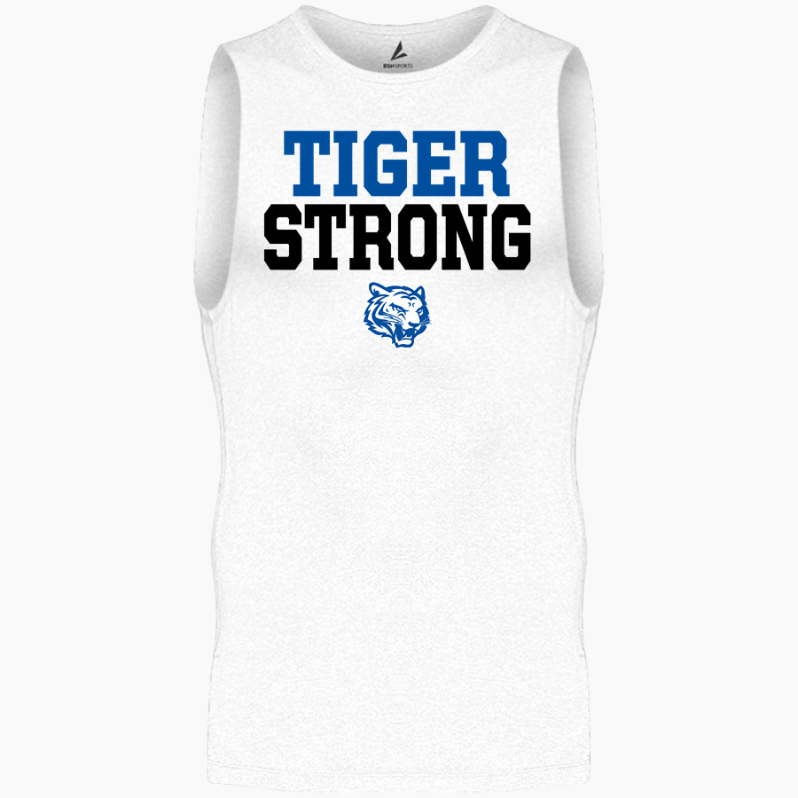 Crow Tigers <span class="pdp-name-mascot">Crow Middle School Tigers</span> BSN SPORTS Men's Sleeveless Compression Top