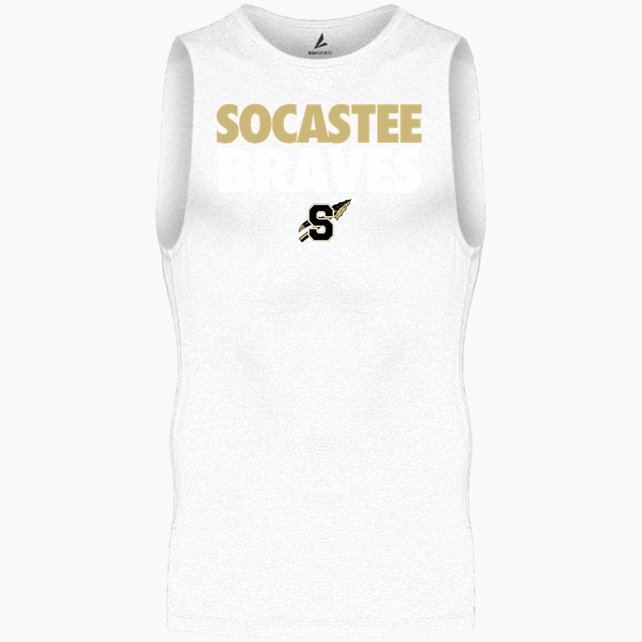 SOCASTEE HIGH SCHOOL BRAVES BSN SPORTS Men's Sleeveless Compression Top