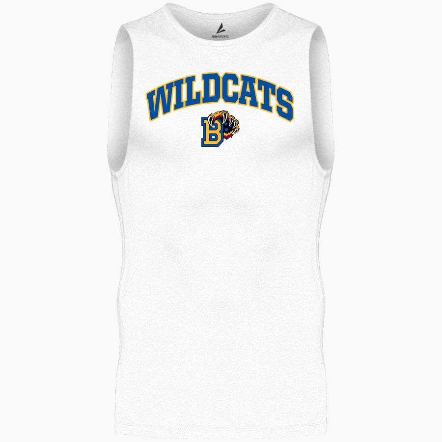 Brawley Union Wildcats <span class="pdp-name-mascot">Brawley Union Wildcats</span> BSN SPORTS Men's Sleeveless Compression Top