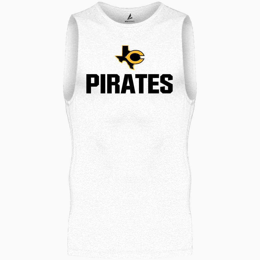 CRANDALL HIGH SCHOOL PIRATES <span class="pdp-name-mascot">CRANDALL PIRATES</span> BSN SPORTS Men's Sleeveless Compression Top