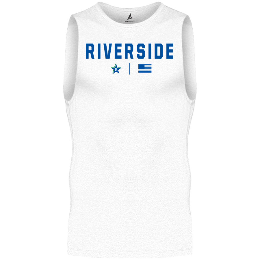 RIVERSIDE HIGH SCHOOL GENERALS <span class="pdp-name-mascot">RIVERSIDE GENERALS</span> BSN SPORTS Men's Sleeveless Compression Top
