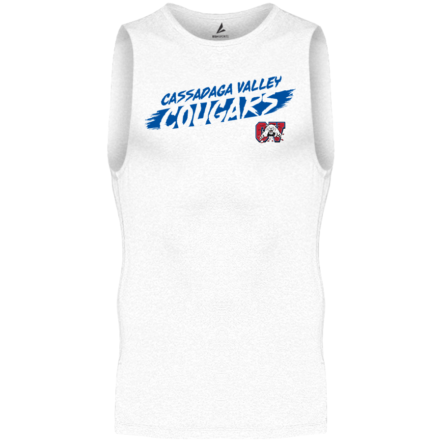 CASSADAGA VALLEY COUGARS <span class="pdp-name-mascot">CASSADAGA VALLEY COUGARS</span> BSN SPORTS Men's Sleeveless Compression Top
