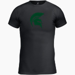 SCHURR HIGH SCHOOL SPARTANS BSN SPORTS Youth Short Sleeve Compression Top Front Thumbnail
