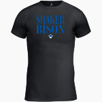 Shaker Bison <span class="pdp-name-mascot">Shaker Bison</span> BSN SPORTS Youth Short Sleeve Compression Top Front Thumbnail