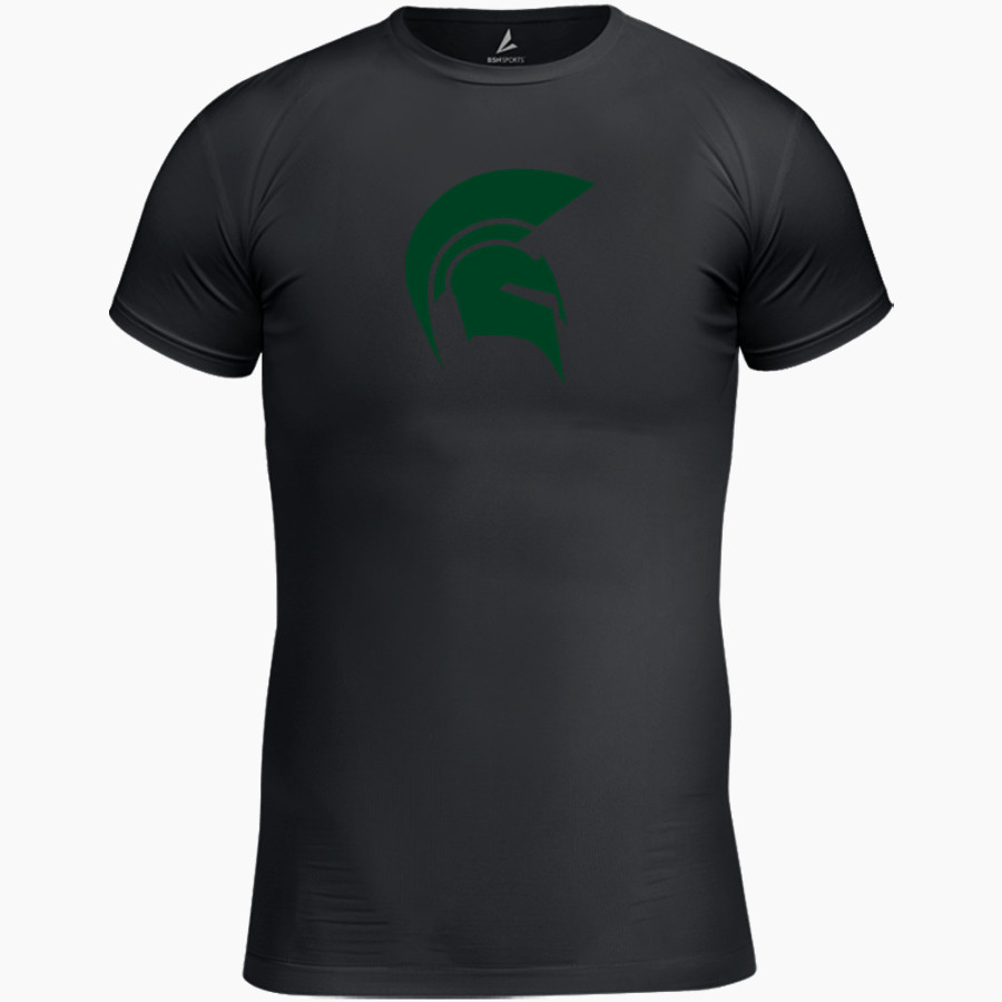 SCHURR HIGH SCHOOL SPARTANS BSN SPORTS Youth Short Sleeve Compression Top