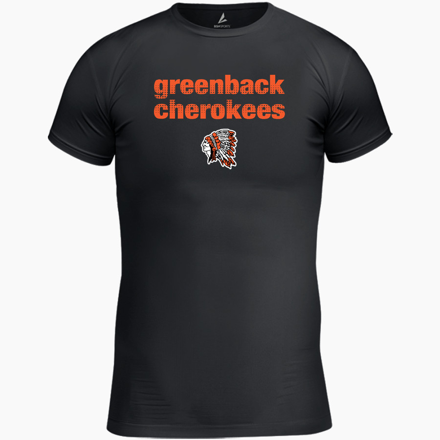GREENBACK HIGH SCHOOL CHEROKEES <span class="pdp-name-mascot">GREENBACK CHEROKEES</span> BSN SPORTS Youth Short Sleeve Compression Top