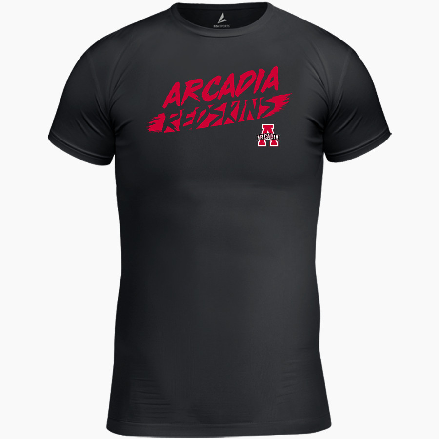 ARCADIA REDSKINS #redskinnation <span class="pdp-name-mascot">ARCADIA REDSKINS</span> BSN SPORTS Youth Short Sleeve Compression Top