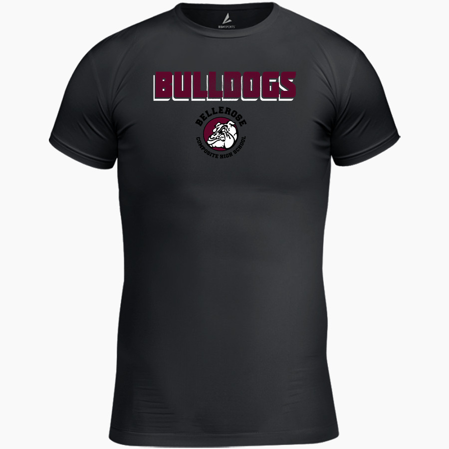 Bellerose Composite Bulldogs BSN SPORTS Youth Short Sleeve Compression Top