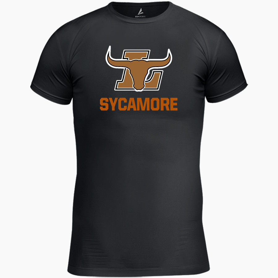 Sycamore Longhorns <span class="pdp-name-mascot">Sycamore Elementary School Longhorns</span> BSN SPORTS Youth Short Sleeve Compression Top