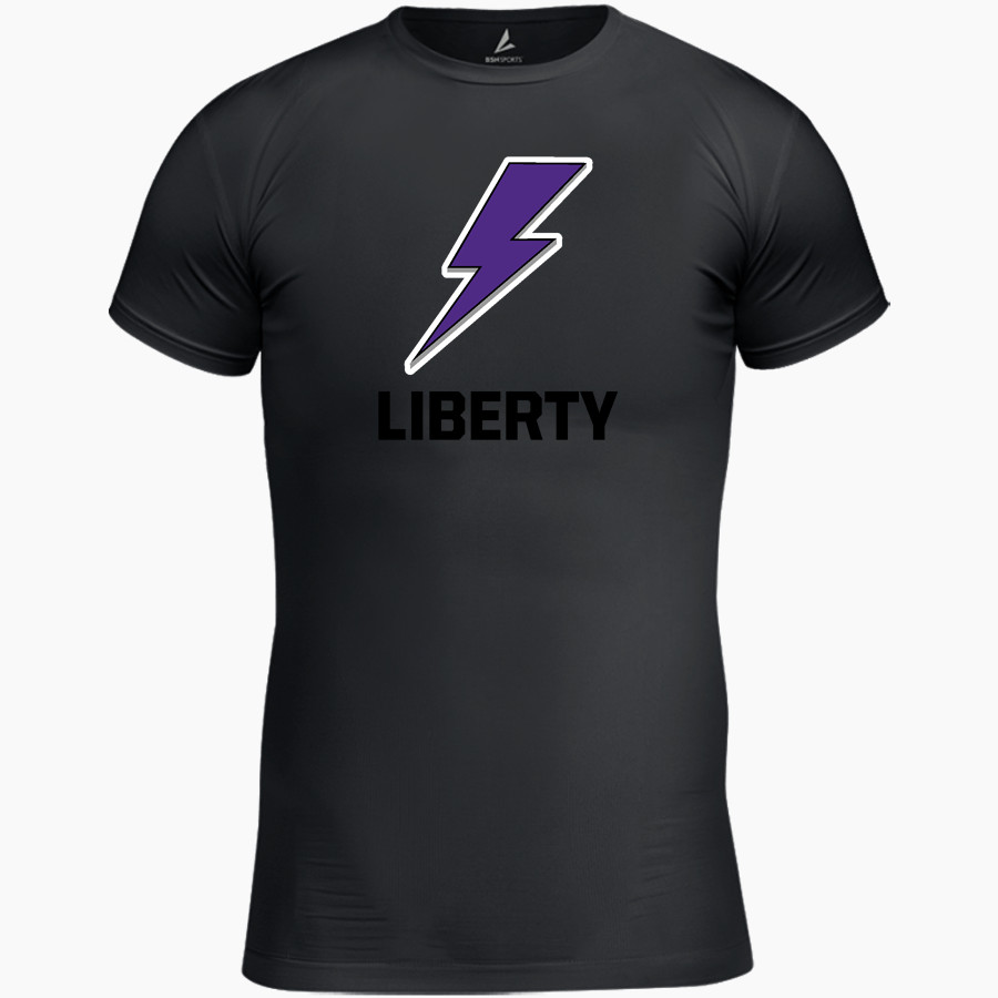LIBERTY HIGH SCHOOL LIGHTNING <span class="pdp-name-mascot">LIBERTY LIGHTNING</span> BSN SPORTS Youth Short Sleeve Compression Top