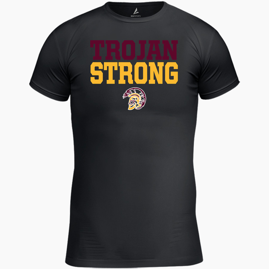 PAHRUMP VALLEY HIGH SCHOOL TROJANS <span class="pdp-name-mascot">PAHRUMP VALLEY TROJANS</span> BSN SPORTS Youth Short Sleeve Compression Top