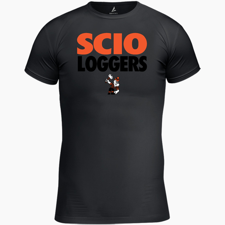 Scio Loggers <span class="pdp-name-mascot">Scio Loggers</span> BSN SPORTS Youth Short Sleeve Compression Top