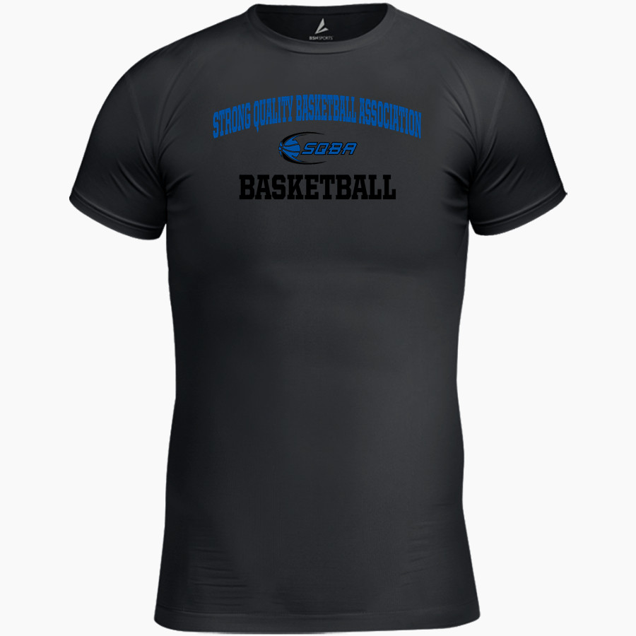 Strong Quality Basketball Association Basketball BSN SPORTS Youth Short Sleeve Compression Top