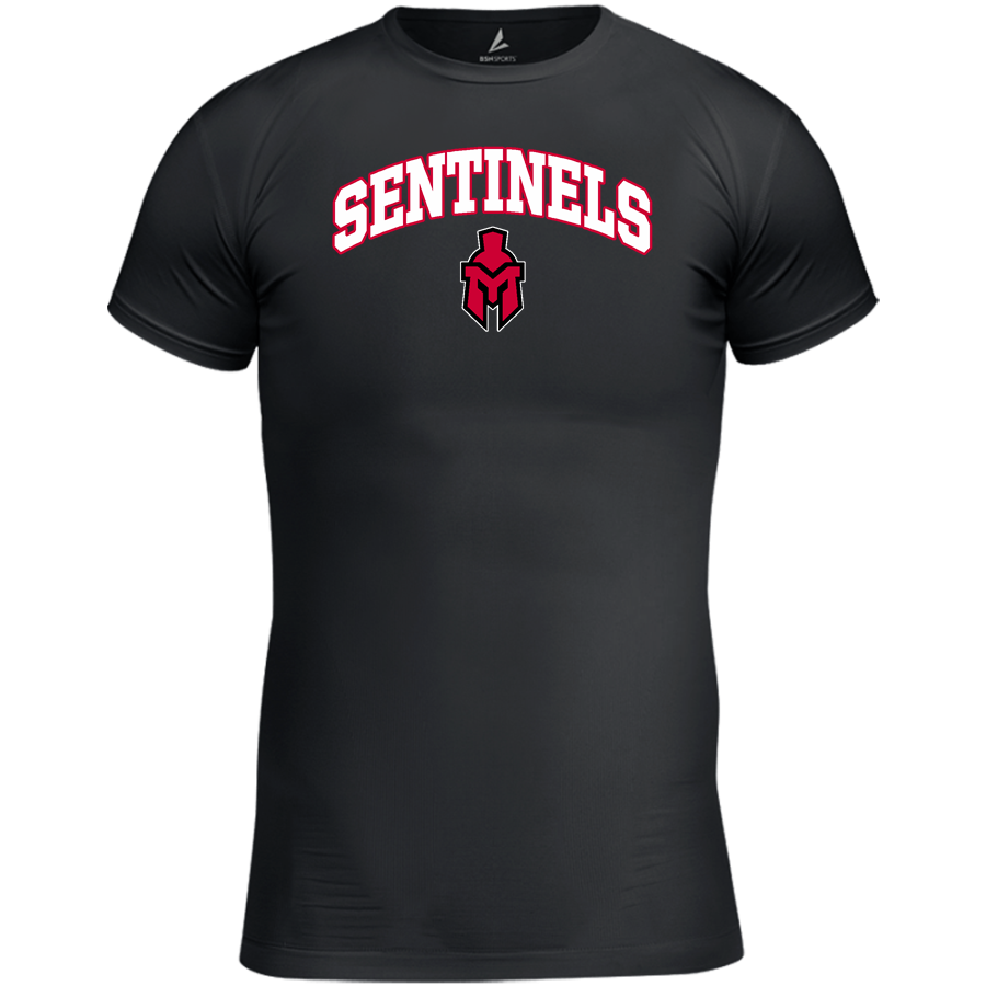 Marquette Sentinels <span class="pdp-name-mascot">Marquette Redettes</span> BSN SPORTS Youth Short Sleeve Compression Top