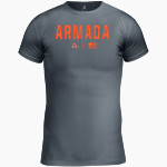 Armada Tigers official sideline store BSN SPORTS Youth Short Sleeve Compression Top Front Thumbnail