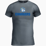 BRIAR CLIFF Chargers <span class="pdp-name-mascot">BRIAR CLIFF Chargers</span> BSN SPORTS Youth Short Sleeve Compression Top Front Thumbnail