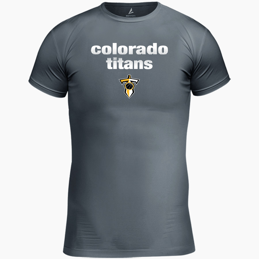 Colorado Titans The Official Online Store BSN SPORTS Youth Short Sleeve Compression Top
