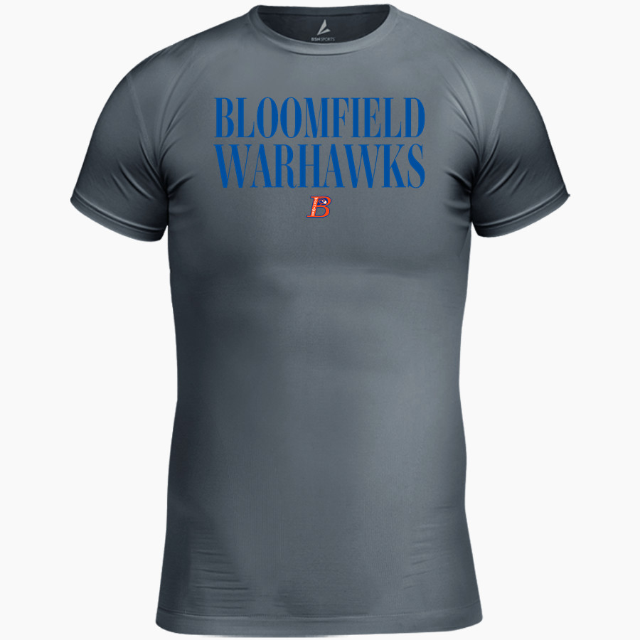 Bloomfield Warhawks BSN SPORTS Youth Short Sleeve Compression Top