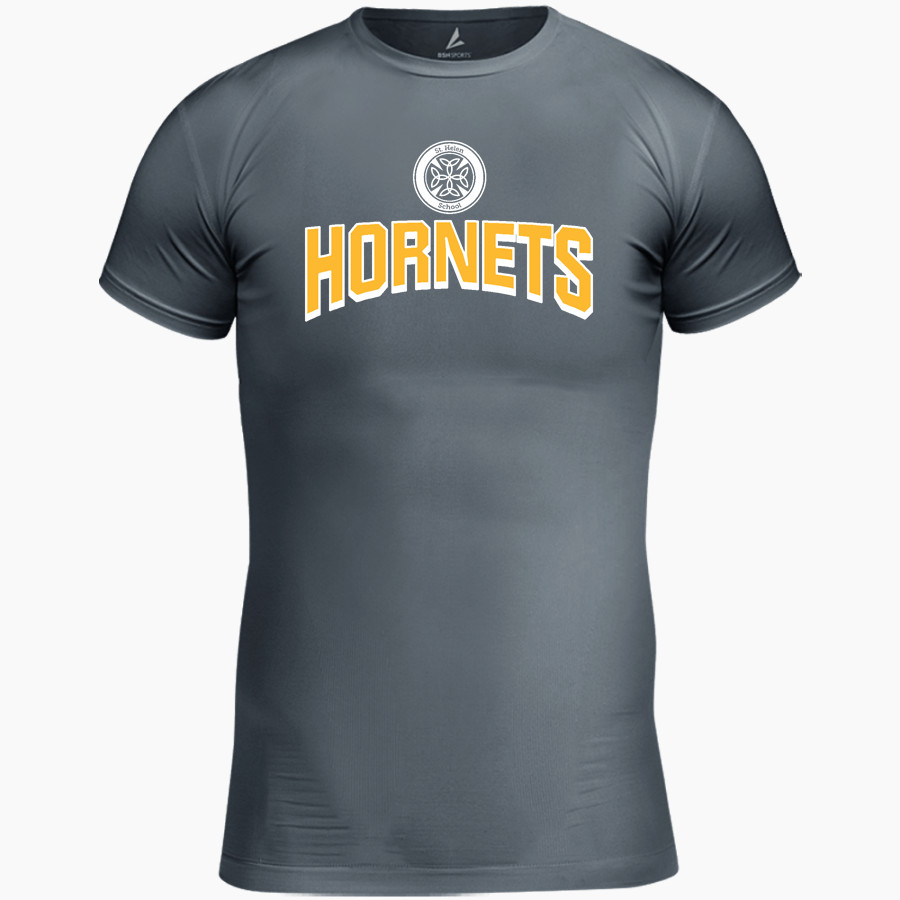 St. Helen Hornets <span class="pdp-name-mascot">St. Helen School Hornets</span> BSN SPORTS Youth Short Sleeve Compression Top