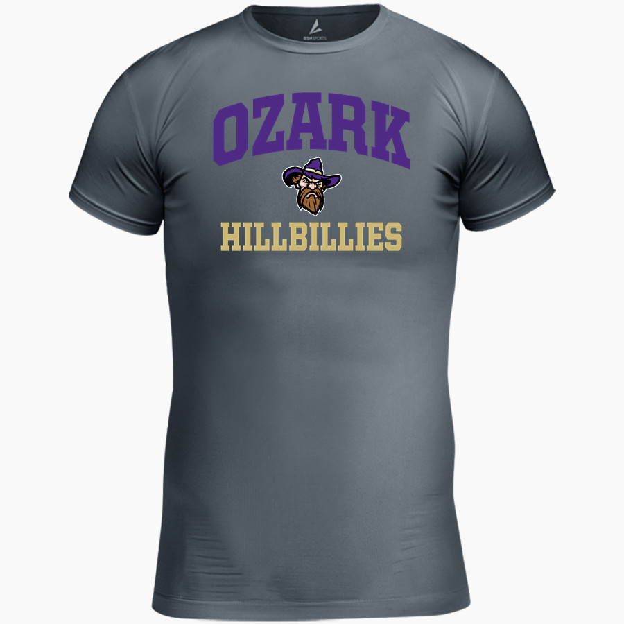 OZARK HIGH SCHOOL HILLBILLIES BSN SPORTS Youth Short Sleeve Compression Top
