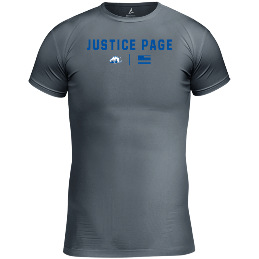 Justice Page Rhinos <span class="pdp-name-mascot">Justice Page Rhinos</span> BSN SPORTS Youth Short Sleeve Compression Top