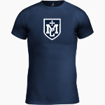 Marin Catholic Wildcats BSN SPORTS Youth Short Sleeve Compression Top Front Thumbnail