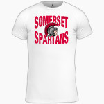 SOMERSET HIGH SCHOOL SPARTANS <span class="pdp-name-mascot">SOMERSET SPARTANS</span> BSN SPORTS Youth Short Sleeve Compression Top Front Thumbnail