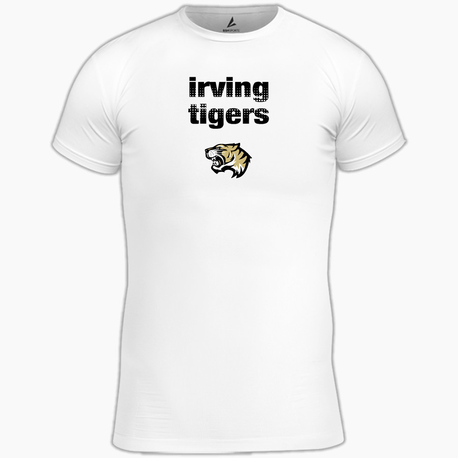 IRVING HIGH SCHOOL TIGERS <span class="pdp-name-mascot">IRVING TIGERS</span> BSN SPORTS Youth Short Sleeve Compression Top