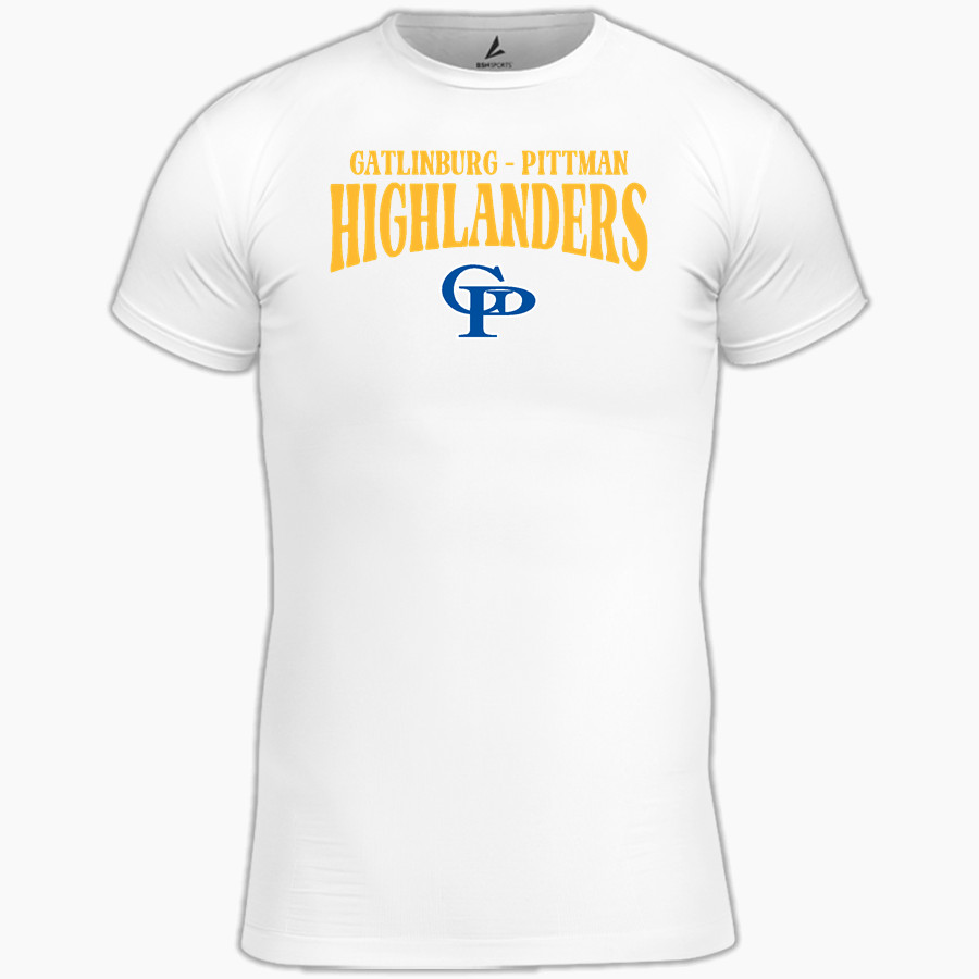 GATLINBURG-PITTMAN HIGH SCHOOL HIGHLANDERS BSN SPORTS Youth Short Sleeve Compression Top