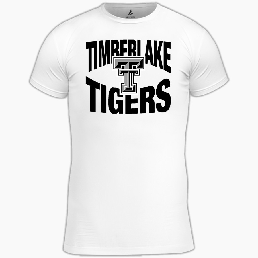 TIMBERLAKE HIGH SCHOOL TIGERS BSN SPORTS Youth Short Sleeve Compression Top