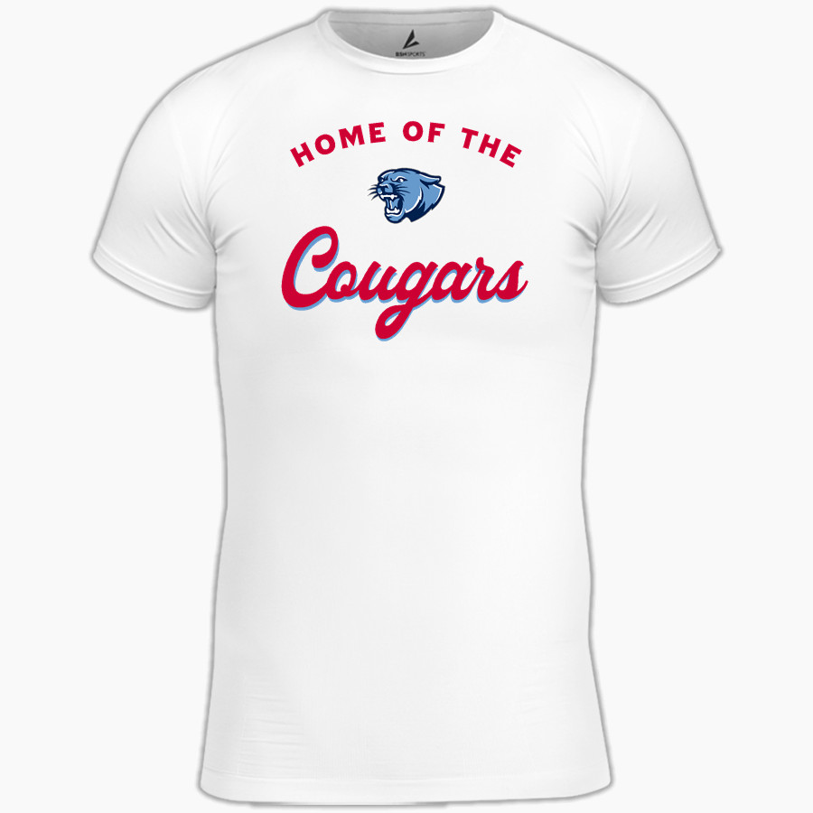 CROW HIGH SCHOOL Cougars Online Store BSN SPORTS Youth Short Sleeve Compression Top