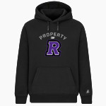 RIVERTON HIGH SCHOOL SILVERWOLVES BSN SPORTS Men's Cotton Rich Fleece Hoodie Front Thumbnail