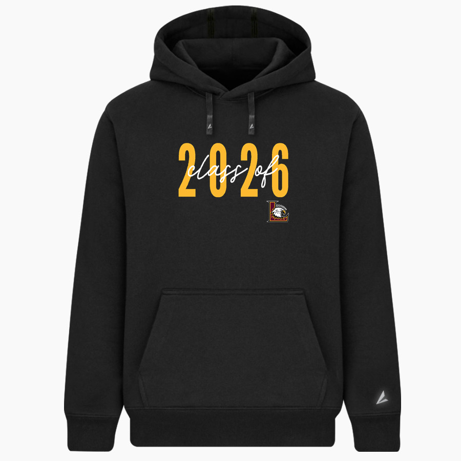 LINDBLOM MATH AND SCIENCE ACADEMY EAGLES BSN SPORTS Men's Cotton Rich Fleece Hoodie